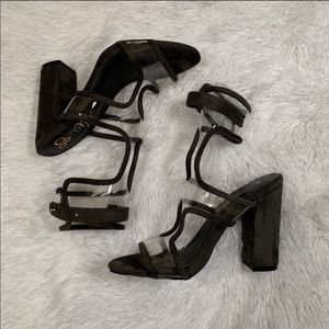 “So Me” Dark Green Unique Heels